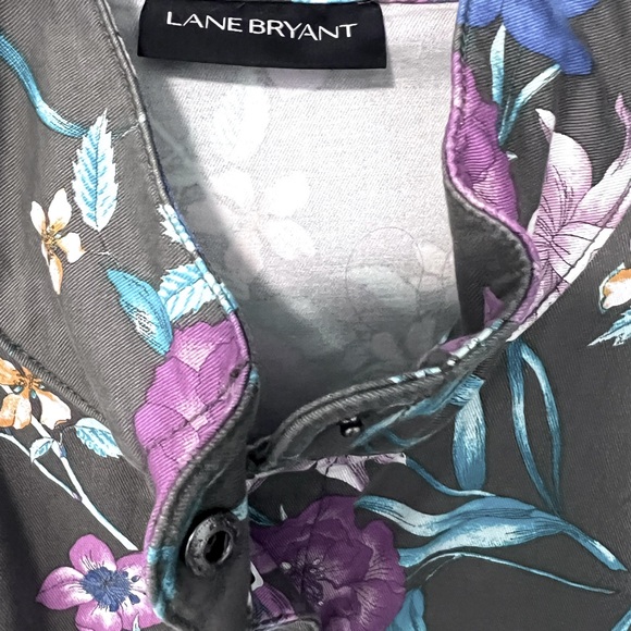 Lane Bryant Floral Jacket Size 18, Gently Worn, Smoke Free Home, Adjust. Waist - Picture 5 of 5